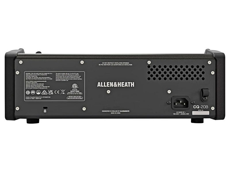 Allen & Heath CQ-20B, mikšerinis pultas su Wi-Fi ir Bluetooth
