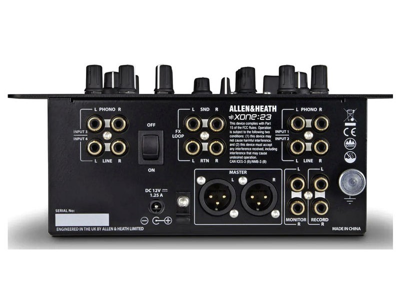 Allen & Heath Xone:23, 2+2 kanalų DJ mikšerinis pultas