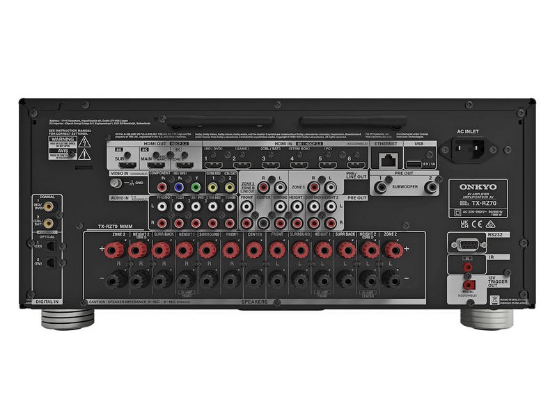 Onkyo TX-RZ70, 11.2 namų kino resyveris