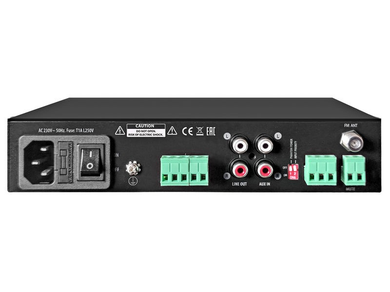 AMC DMPA 60 Light, PA mikšerinis stiprintuvas su integruotu audio media grotuvu