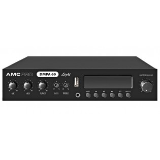 AMC DMPA 60 Light, PA mikšerinis stiprintuvas su integruotu audio media grotuvu