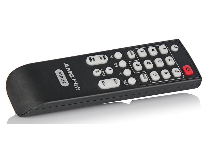 AMC MP 22, dviejų nepriklausomų zonų USB/Bluetooth grotuvas su radijoimtuvu