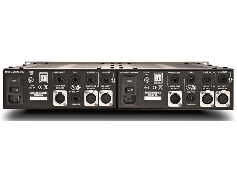 Avalon V55, dual mono DI  Box, RE Amp, pradinis stiprintuvas mikrofonui ar instrumentams