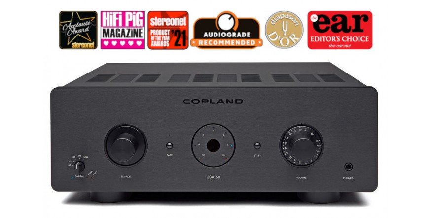Copland CSA150 Black, hibridinis stereo stiprintuvas su DAC
