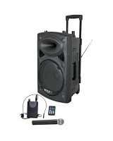 Ibiza PORT15UHF-BT, aktyvi garso kolonėlė su audio media grotuvu ir akumuliatorium
