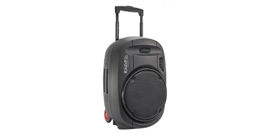 Ibiza PORT15UHF-MKII, aktyvi garso kolonėlė su audio media grotuvu ir akumuliatorium