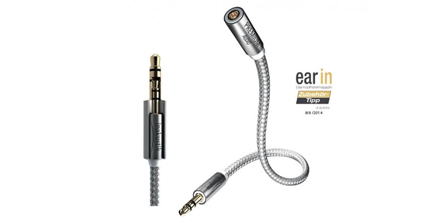 Inakustik Premium II Extension Jack, 3m ausinių laido prailginimo kabelis