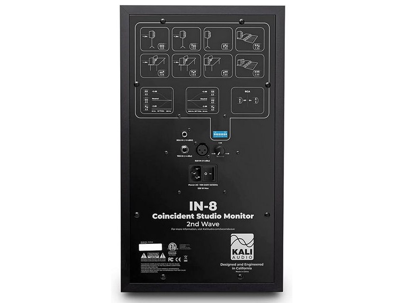 Kali Audio IN-8 V2, studijinės monitorinės garso kolonėlės su stiprintuvu (pora)