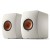 KEF LS-50 Wireless II Mineral White, aktyvios garso kolonėlės su Wi-Fi, Bluetooth ir DAC