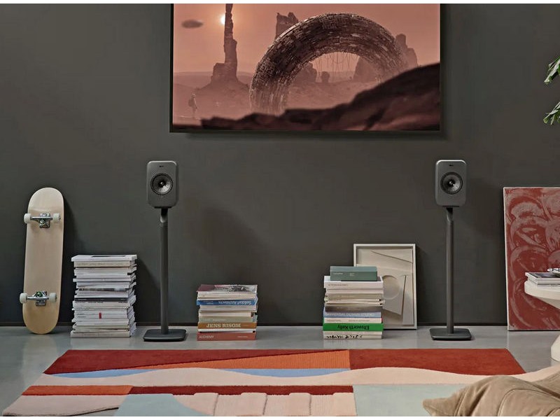 KEF LSX II LT Graphite Grey, aktyvios garso kolonėlės su Wi-Fi, Bluetooth ir DAC
