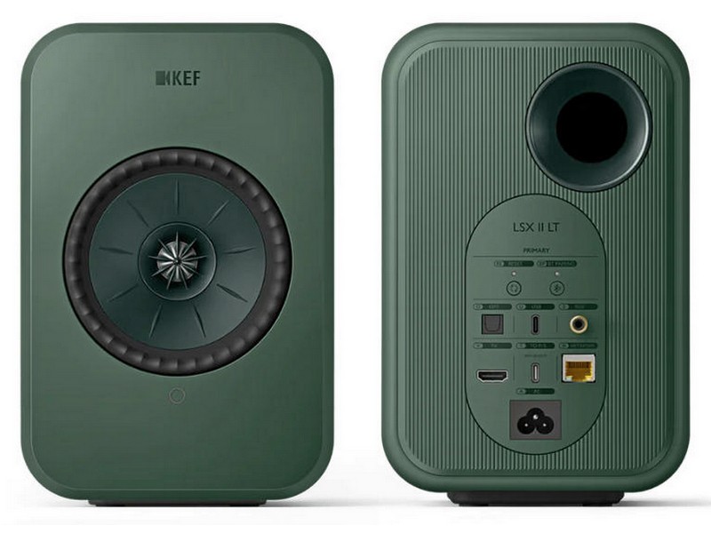KEF LSX II LT Sage Green, aktyvios garso kolonėlės su Wi-Fi, Bluetooth ir DAC
