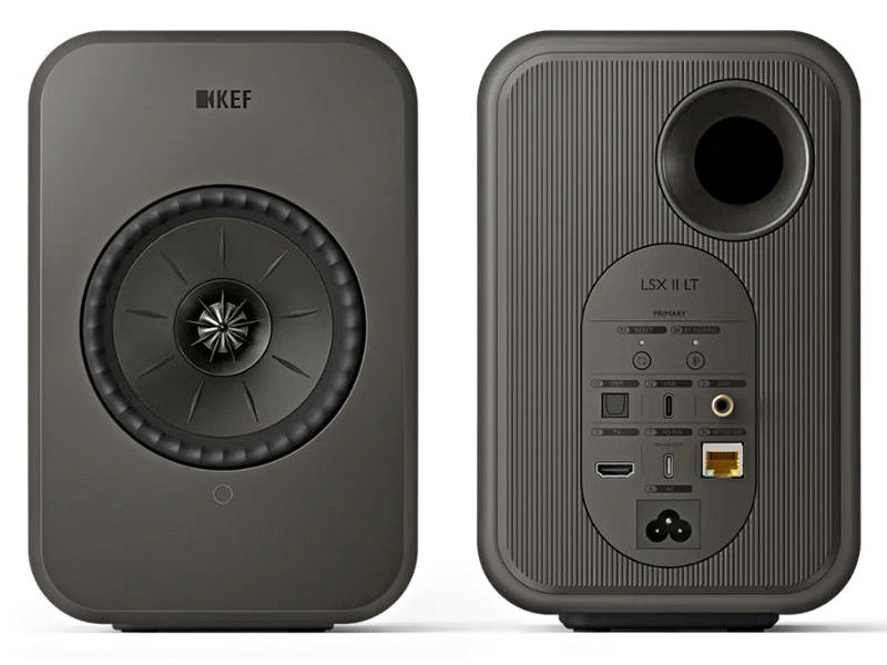 KEF LSX II LT Graphite Grey, aktyvios garso kolonėlės su Wi-Fi, Bluetooth ir DAC