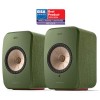 KEF LSX II Wireless Olive Green, aktyvios garso kolonėlės su Wi-Fi, Bluetooth ir DAC