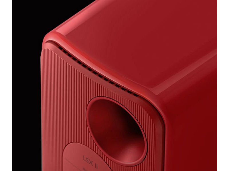 KEF LSX II Wireless Lava Red, aktyvios garso kolonėlės su Wi-Fi, Bluetooth ir DAC