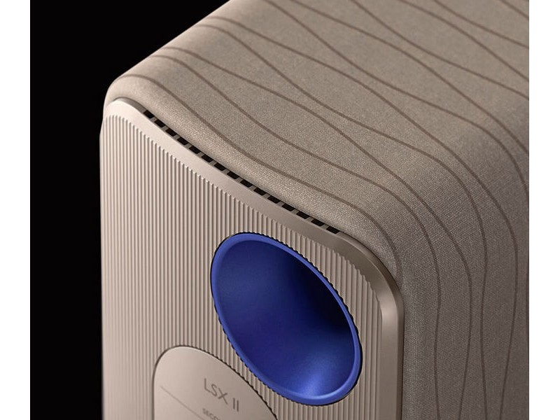 KEF LSX II Wireless Soundwave by Terence Conran, aktyvios garso kolonėlės su Wi-Fi, Bluetooth ir DAC