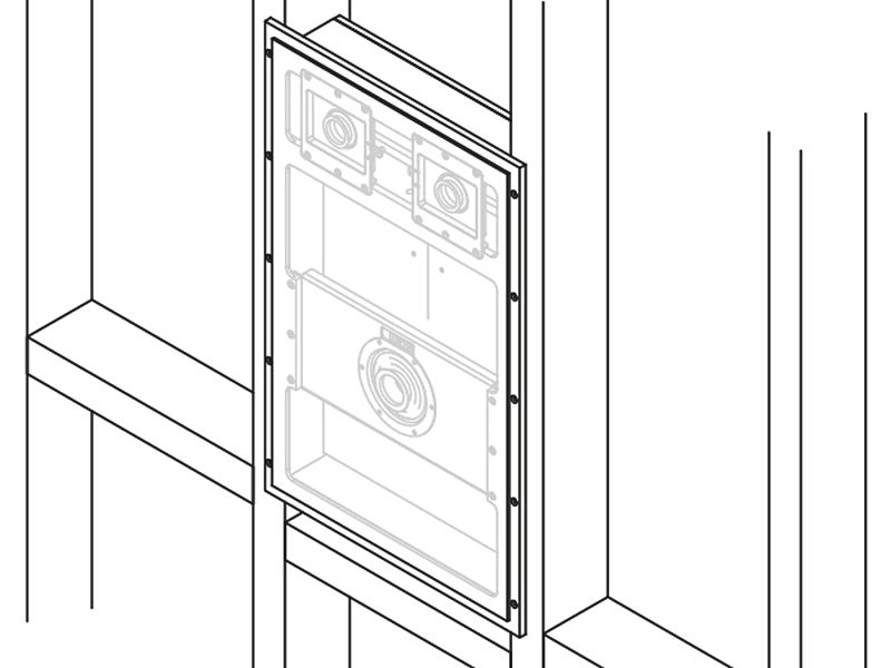 Monitor Audio IV140, įleidžiamas nematomas garsiakalbis