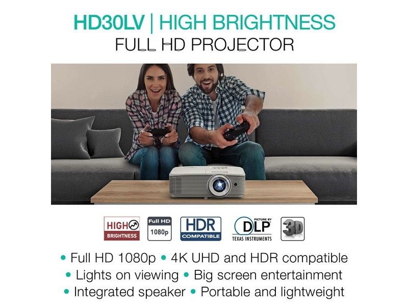 Optoma HD30LV, Full HD vaizdo projektorius