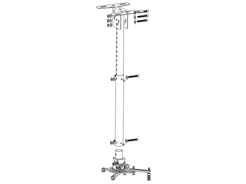 Optoma OCM815B, reguliuojamo ilgio projektoriaus laikiklis
