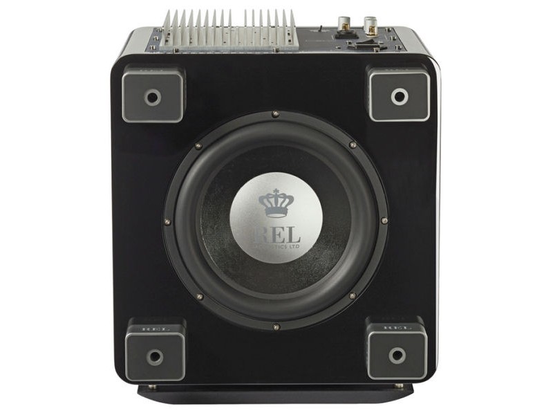 REL T/9x Piano Black, žemų dažnių garso kolonėlė