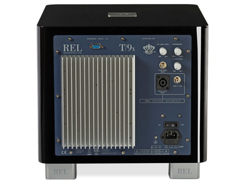 REL T/9x Piano Black, žemų dažnių garso kolonėlė