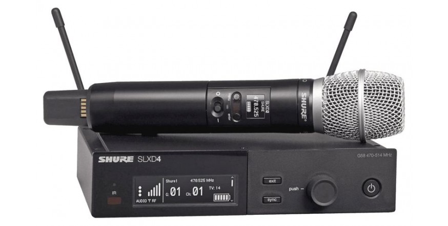 Shure SLDX24E-SM58, belaidžio mikrofono komplektas