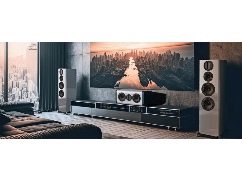 Wharfedale Aura 4 Black Hi-Gloss, garso kolonėlės