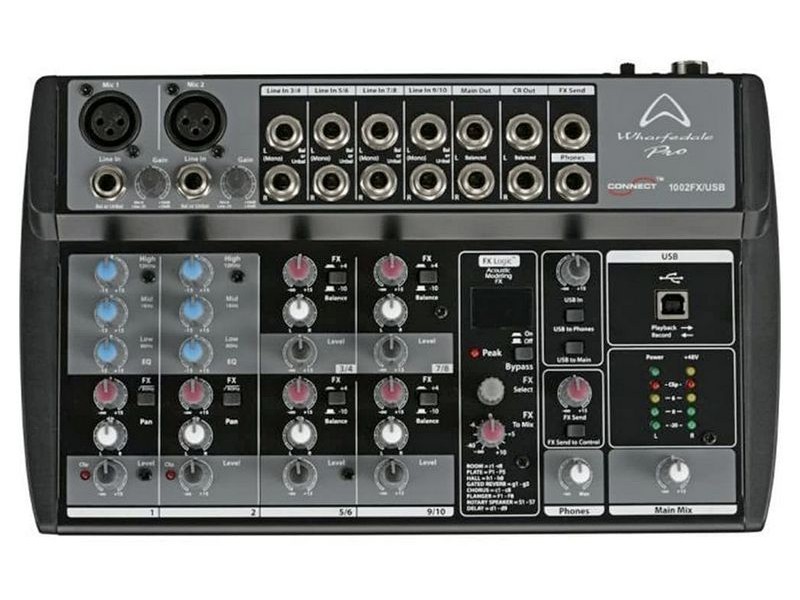 Wharfedale Connect 1002FX/USB, mikšerinis pultas