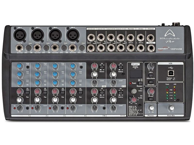 Wharfedale Connect 1202FX/USB, mikšerinis pultas