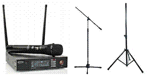a300.jpg,sp180bk.jpg,AMC iLive 2 Handheld, radijo mikrofono komplektas